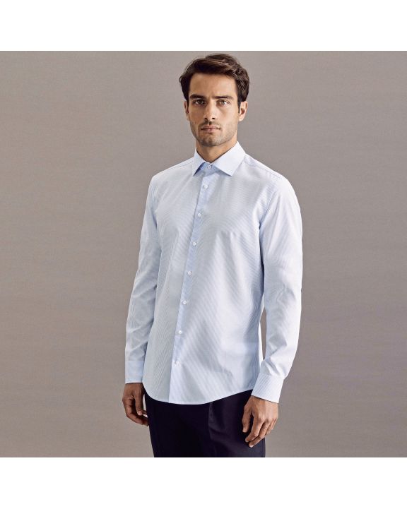 Hemd SEIDENSTICKER Men´s Shirt 2 Shaped Check/Stripes Long Sleeve personalisierbar