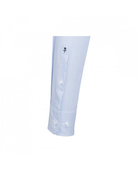 Hemd SEIDENSTICKER Men´s Shirt Slim Fit Check/Stripes Long Sleeve voor bedrukking &amp; borduring