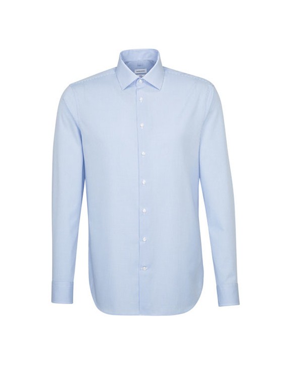 Hemd SEIDENSTICKER Men´s Shirt Slim Fit Check/Stripes Long Sleeve voor bedrukking &amp; borduring
