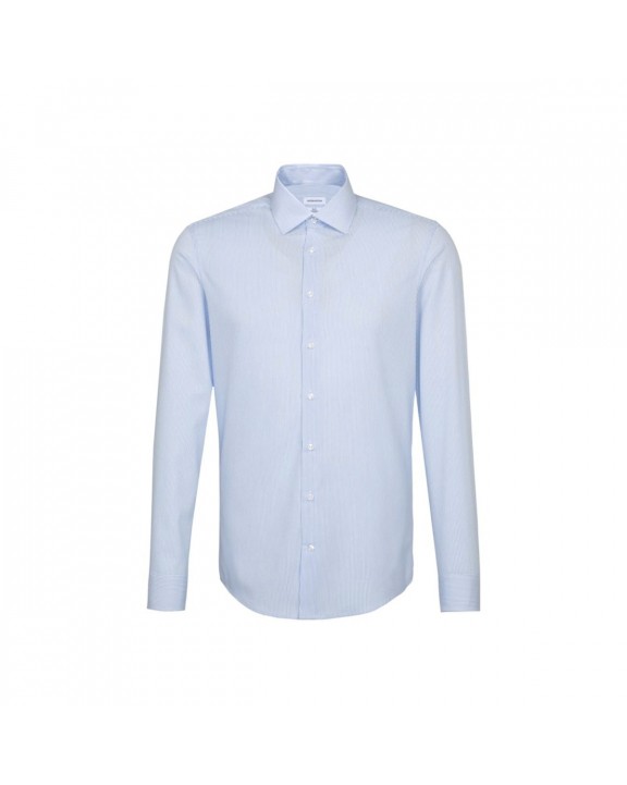 Hemd SEIDENSTICKER Men´s Shirt Slim Fit Check/Stripes Long Sleeve voor bedrukking &amp; borduring