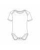 Article bébé personnalisable LINK SUBLIME Short Sleeve Baby Bodysuit Polyester