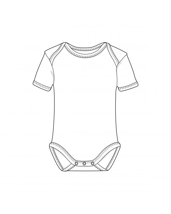 Baby artikel LINK SUBLIME Short Sleeve Baby Bodysuit Polyester voor bedrukking & borduring