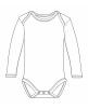 Baby artikel LINK SUBLIME Long Sleeve Baby Bodysuit Polyester voor bedrukking & borduring