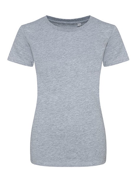 AWDIS Women´s The 100 T heather grey personnalisable