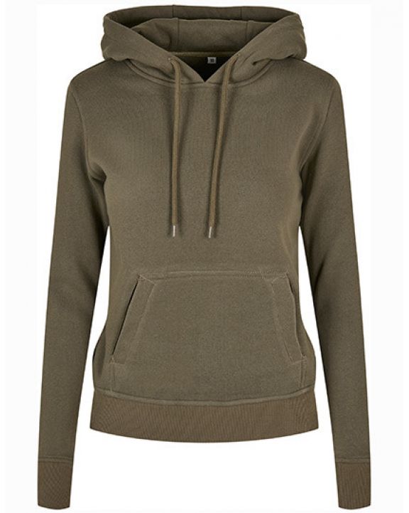 Sweatshirt BUILD YOUR BRAND Ladies´ Organic Hoody personalisierbar