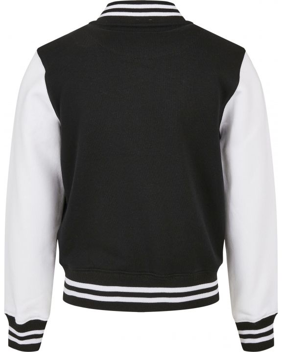 Sweater BUILD YOUR BRAND Kids´ Organic Sweat College Jacket voor bedrukking & borduring
