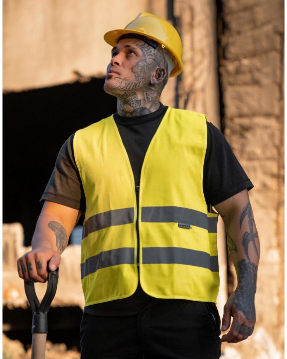Fluohesje KORNTEX Safety Vest with Zipper "Cologne" voor bedrukking & borduring