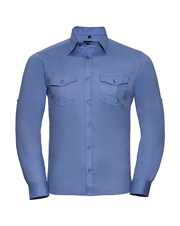 Chemise personnalisable RUSSELL Men’s Roll Sleeve Shirt Long Sleeve