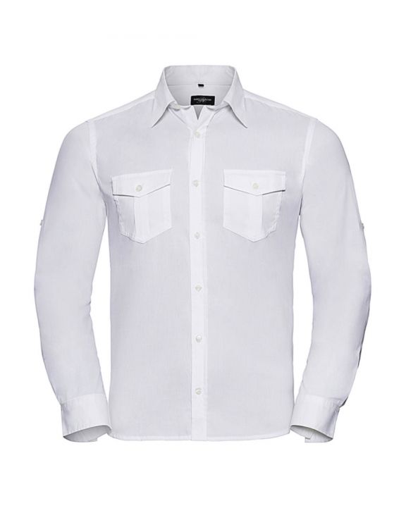 Hemd RUSSELL Men's Roll Sleeve Shirt LS  personalisierbar