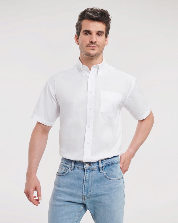 Chemise personnalisable RUSSELL MEN'S SHORT SLEEVE CLASSIC OXFORD SHIRT