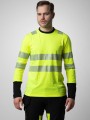 T-Shirts à personnaliser PROJOB 6014 T-SHIRT MANCHES LONGUES ISO 20471 CLASSE 3/2 jaune/noir
