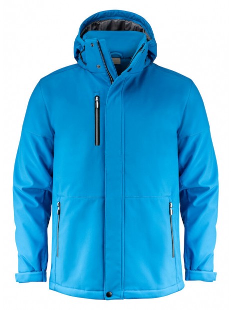 PRINTER SOFTSHELL OVERLANDING bleu ocean personnalisable