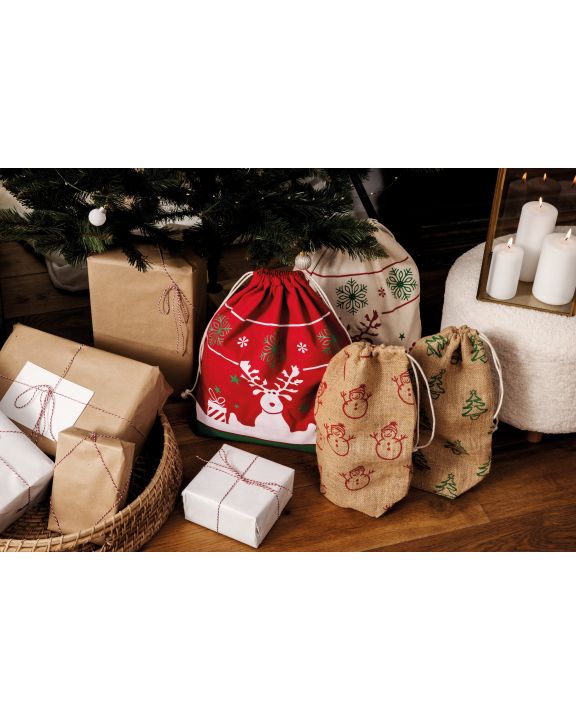 Tas & zak KIMOOD Shopper met kerstmotieven voor bedrukking & borduring