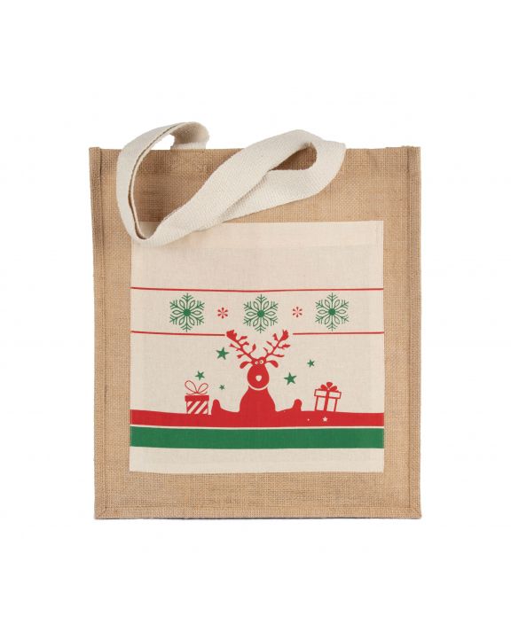 Tasche KIMOOD Einkaufstasche mit Weihnachtsmotiven personalisierbar