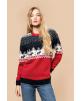 Pull personnalisable KARIBAN Pullover col rond de Noël unisexe