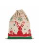 Tasche KIMOOD Tasche mit Kordel und Weihnachtsmotiven personalisierbar