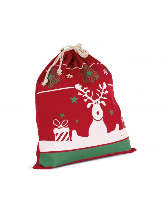 Tasche KIMOOD Tasche mit Kordel und Weihnachtsmotiven personalisierbar