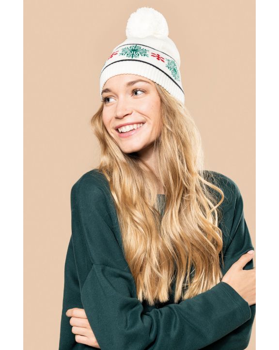 Mütze, Schal & Handschuh K-UP Mütze Weihnachtsmotive personalisierbar