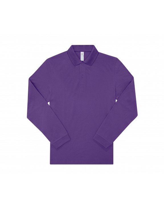 Polo personnalisable B&C MY POLO 180 Homme manches longues