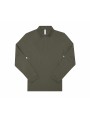 B&C MY POLO 180 Homme manches longues vert camo personnalisable