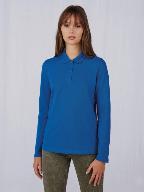 Polos à personnaliser B&C MY POLO 180 Femme manches longues 