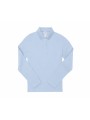B&C MY POLO 180 Femme manches longues blush blue personnalisable