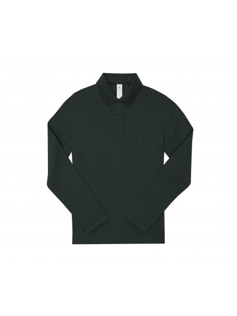 B&C MY POLO 180 Femme manches longues dark forest personnalisable
