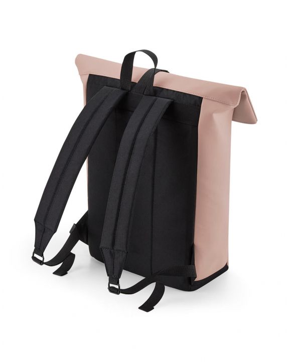 Sac & bagagerie personnalisable BAG BASE Sac à dos avec rabat roll-top en polyuréthane mat