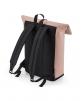 Tasche BAG BASE Rucksack mit Roll-Top-Klappe aus mattem Polyurethan personalisierbar