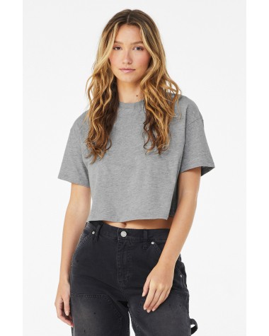 T-shirt BELLA-CANVAS Cropped dames-T-shirt voor bedrukking &amp; borduring