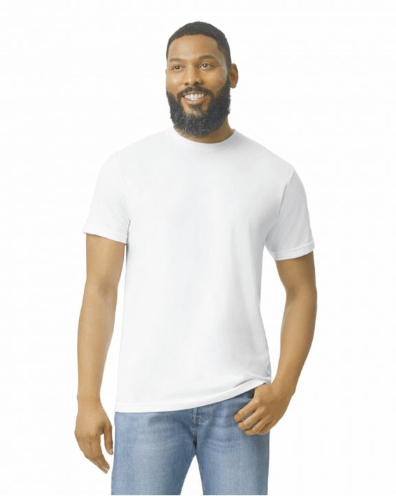 T-shirt GILDAN Heren-T-shirt softstyle CVC voor bedrukking & borduring