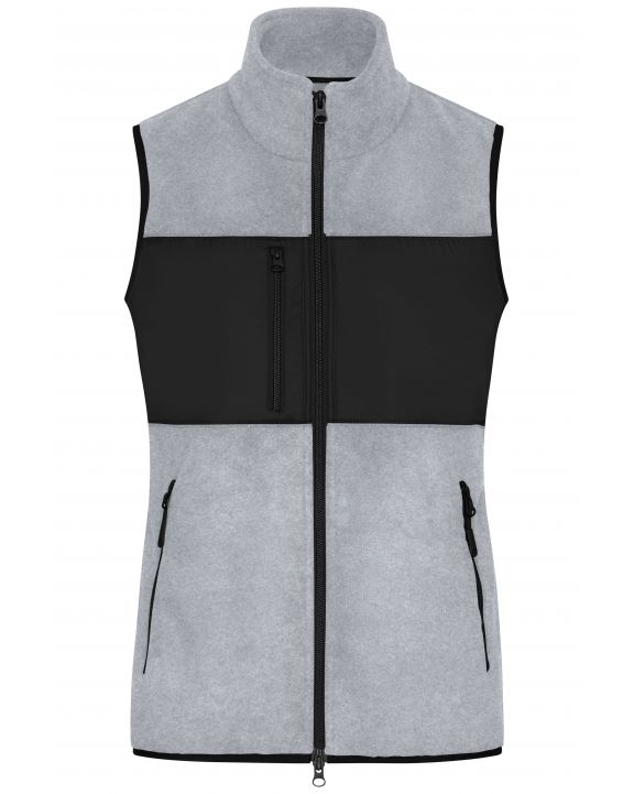Polar Fleece JAMES & NICHOLSON Ladies´ Fleece Vest voor bedrukking & borduring
