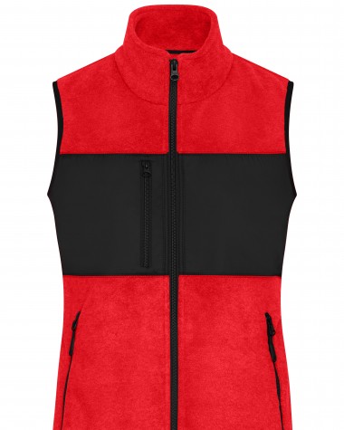 JAMES & NICHOLSON Ladies´ Fleece Vest Polar Fleece personalisierbar