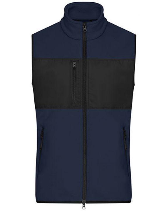 Polar Fleece JAMES & NICHOLSON Men´s Fleece Vest voor bedrukking & borduring