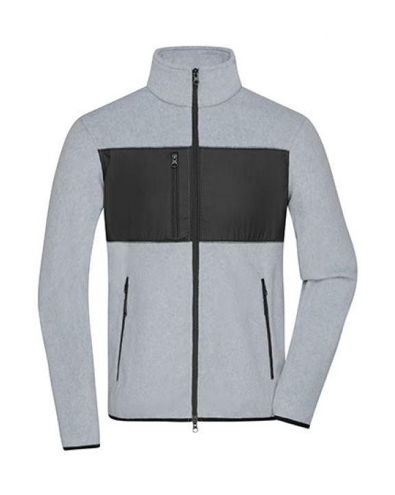Polar Fleece JAMES & NICHOLSON Men´s Fleece Jacket voor bedrukking & borduring