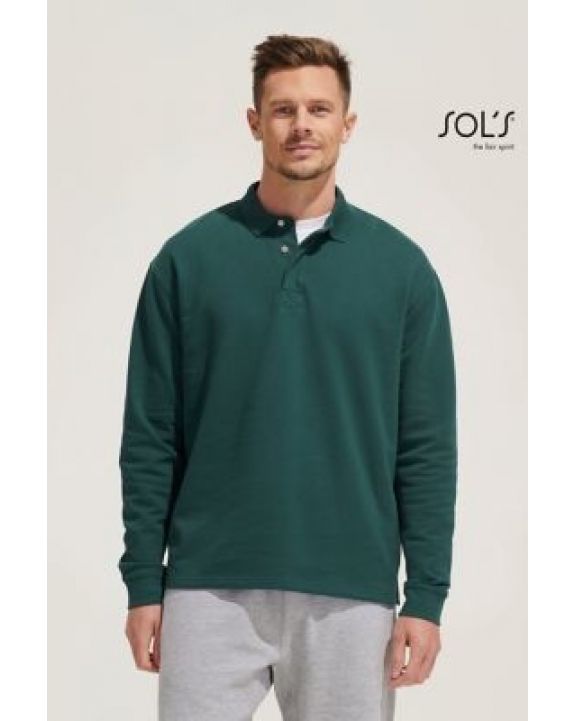 Sweater SOL'S Unisex Polo Collar Sweatshirt Heritage voor bedrukking & borduring