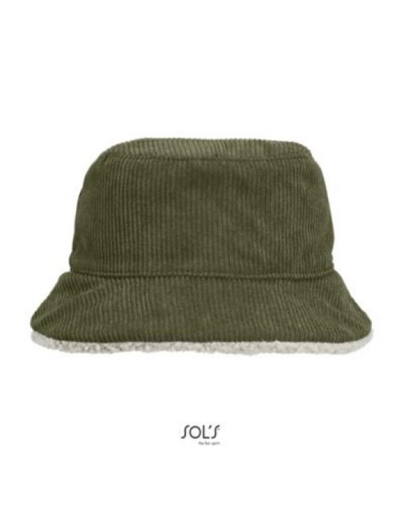 Bob-Muetze SOL'S Reversible Sherpa And Velvet Bucket Hat personalisierbar