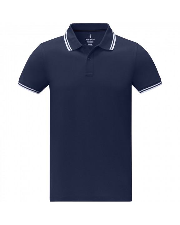 Polo personnalisable ELEVATE Polo tipping Amarago manches courtes homme
