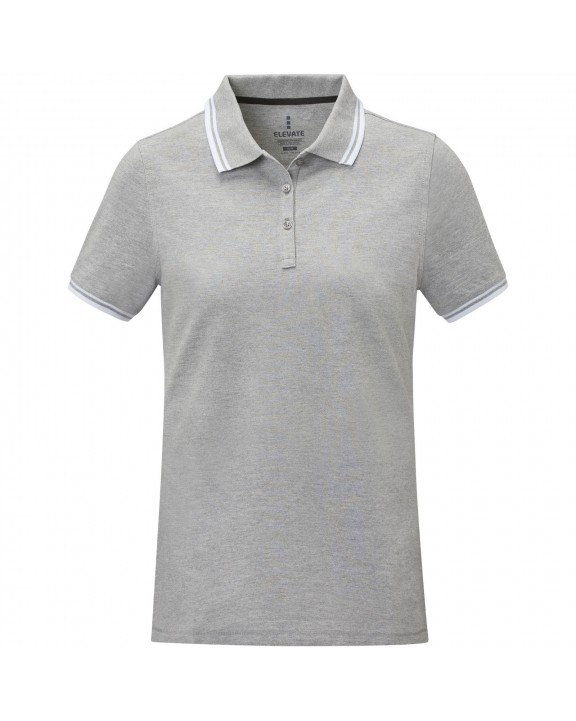 Polo personnalisable ELEVATE Polo Amarago tipping manches courtes femme