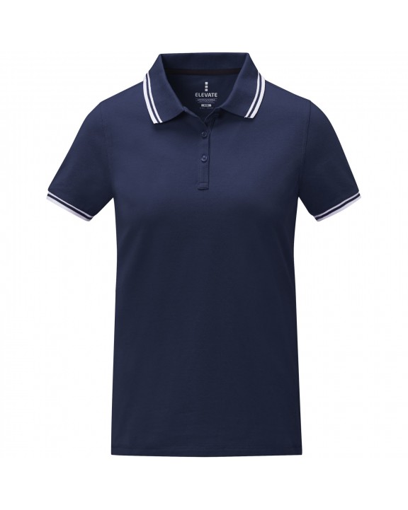 Polo personnalisable ELEVATE Polo Amarago tipping manches courtes femme