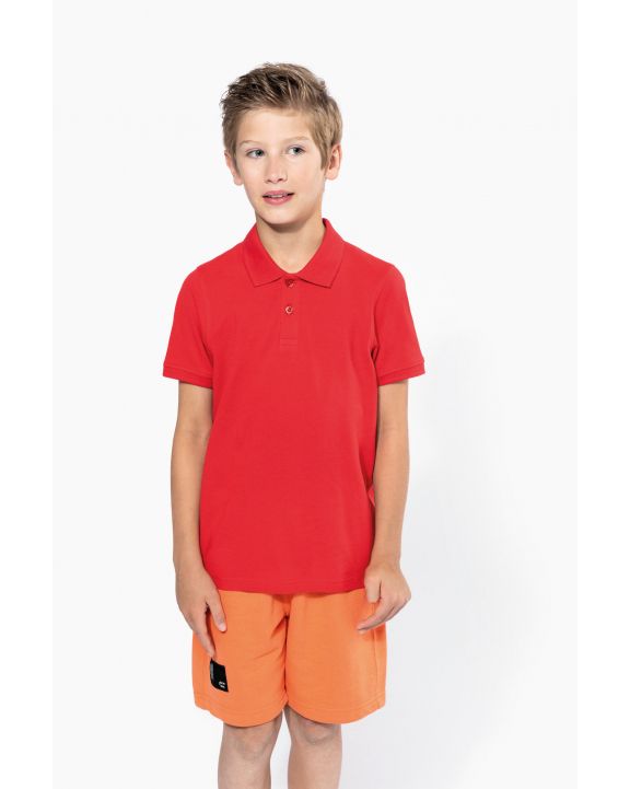 Poloshirt KARIBAN Polohemd mit kurzen Ärmeln für Kinder personalisierbar