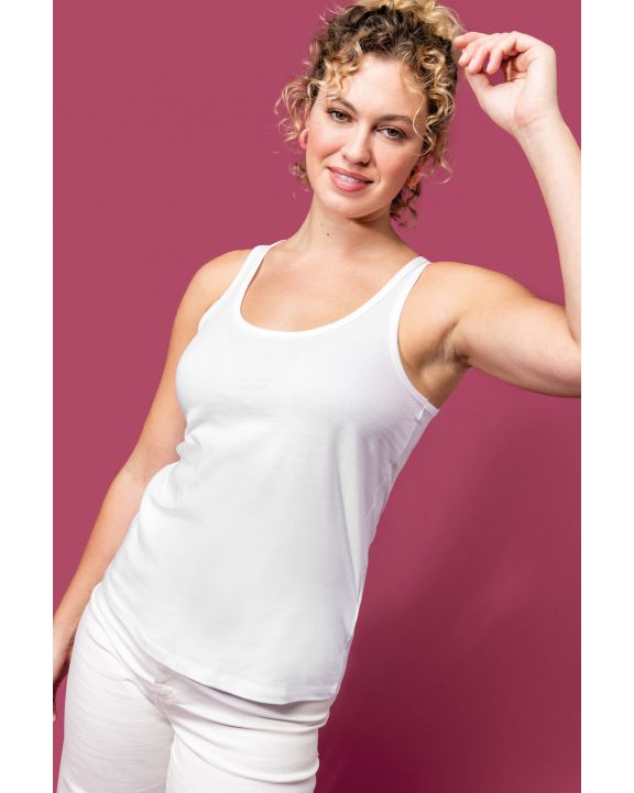 T-shirt KARIBAN Duurzame  dames tank top voor bedrukking & borduring