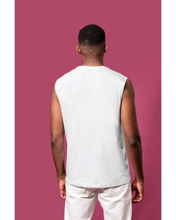 T-shirt KARIBAN Duurzaam mouwloos heren-T-shirt voor bedrukking & borduring