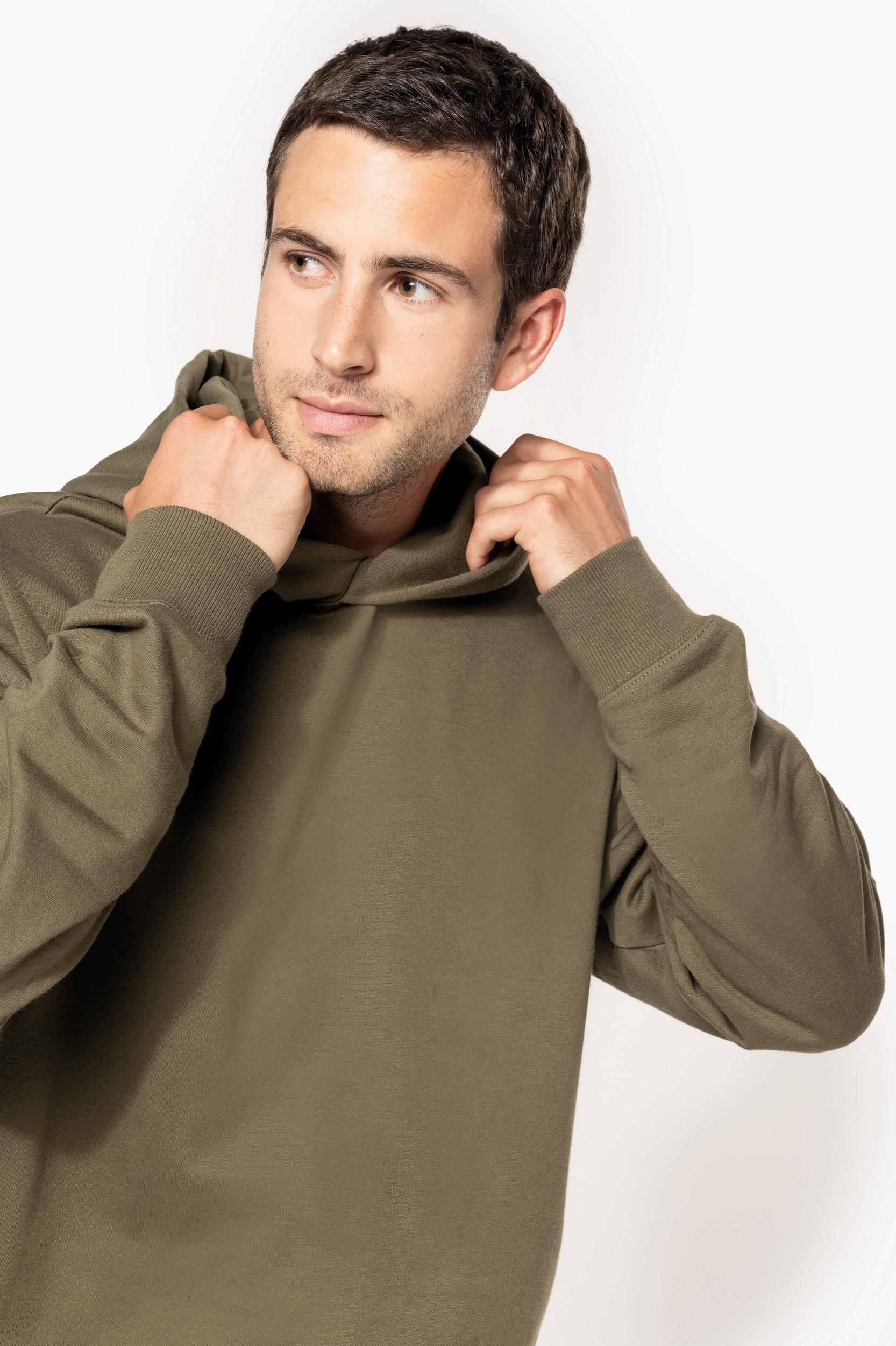 Sweat-shirt oversize à capuche et poche dissimulée