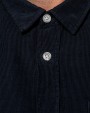 Chemise personnalisable KARIBAN Chemise manches longues en velours homme