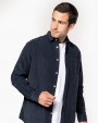 Chemise personnalisable KARIBAN Chemise manches longues en velours homme