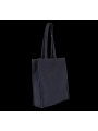 KIMOOD Sac shopping rectangulaire K-loop navy blue jhoot personnalisable