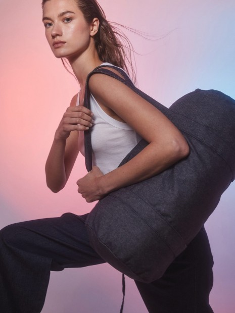 Polos à personnaliser KIMOOD Sac polochon denim 