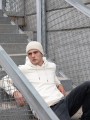 Bonnets, Écharpes & Gants à personnaliser K-UP Bonnet côtelé avec revers 