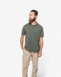 Polo personnalisable NATIVE SPIRIT Polo écoresponsable délavé en jersey homme